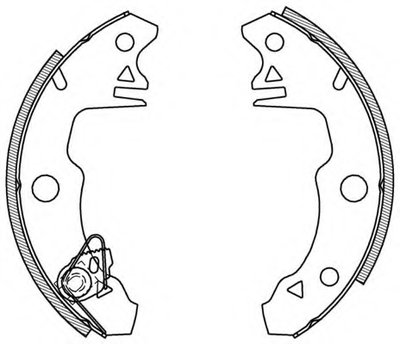 Комплект тормозных колодок ADVANCE OPEN PARTS купить