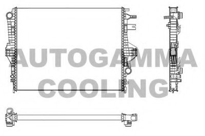 Радиатор, охлаждение двигателя AUTOGAMMA купить