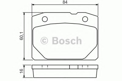 Комплект тормозных колодок, дисковый тормоз BOSCH купить