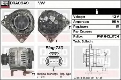 Генератор Remanufactured REMY (Light Duty) DELCO REMY купить