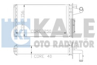 Теплообменник, отопление салона KALE OTO RADYATÖR