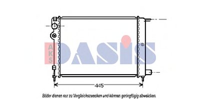 Радиатор, охлаждение двигателя AKS DASIS купить