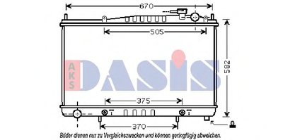 Радиатор, охлаждение двигателя AKS DASIS купить