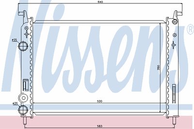 Радиатор, охлаждение двигателя NISSENS купить