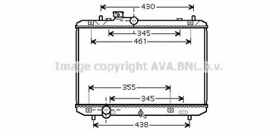 Радиатор, охлаждение двигателя AVA QUALITY COOLING купить