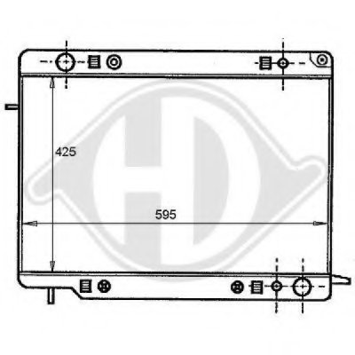Радиатор, охлаждение двигателя DIEDERICHS купить
