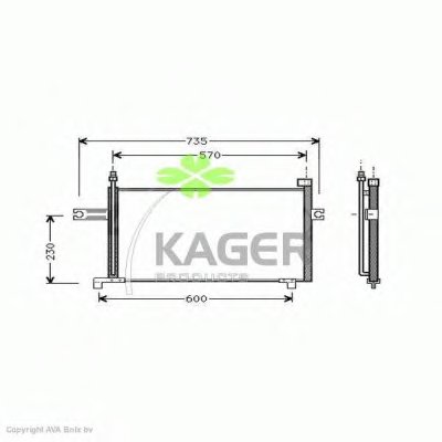 Конденсатор, кондиционер KAGER купить