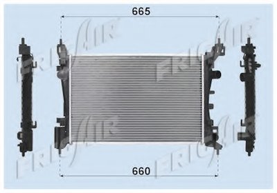 Радиатор, охлаждение двигателя FRIGAIR купить