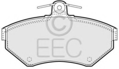Комплект тормозных колодок, дисковый тормоз EEC