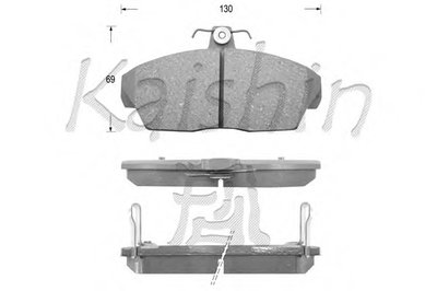 Комплект тормозных колодок, дисковый тормоз KAISHIN купить
