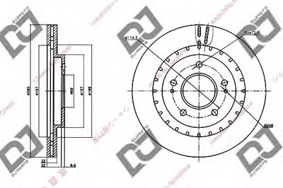 Тормозной диск DJ PARTS купить