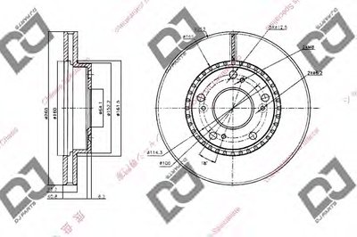 Тормозной диск DJ PARTS купить