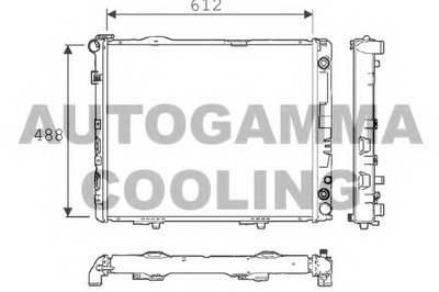 Радиатор, охлаждение двигателя AUTOGAMMA купить