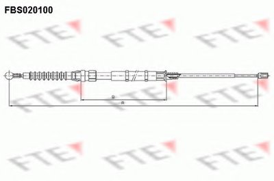 Трос, стояночная тормозная система FTE