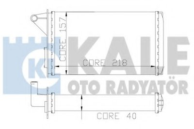 Теплообменник, отопление салона KALE OTO RADYATÖR