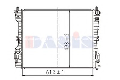 Радиатор, охлаждение двигателя AKS DASIS купить