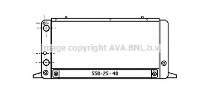 Радиатор, охлаждение двигателя AVA QUALITY COOLING купить