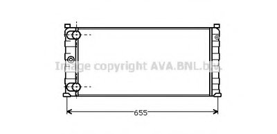 Радиатор, охлаждение двигателя AVA QUALITY COOLING купить