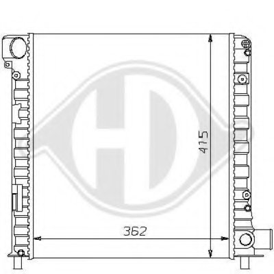 Радиатор, охлаждение двигателя DIEDERICHS купить