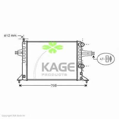 Радиатор, охлаждение двигателя KAGER купить