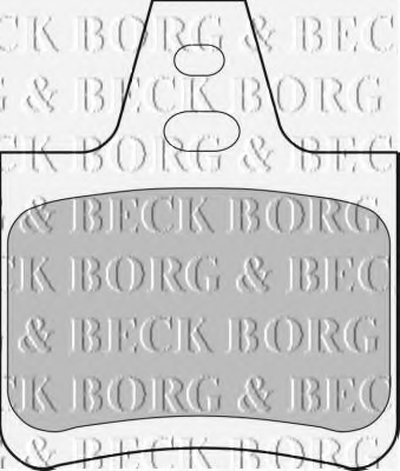 Комплект тормозных колодок, дисковый тормоз BORG & BECK
