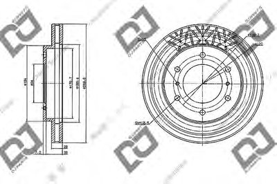 Тормозной диск DJ PARTS купить