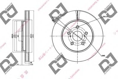 Тормозной диск DJ PARTS купить