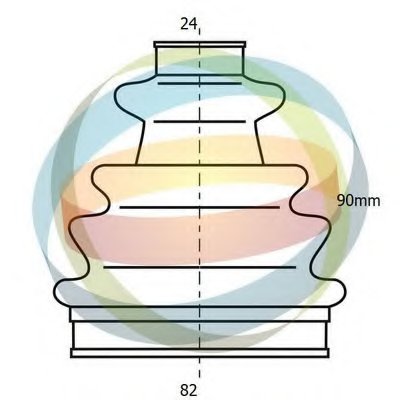 Комплект пылника, приводной вал ODM-MULTIPARTS