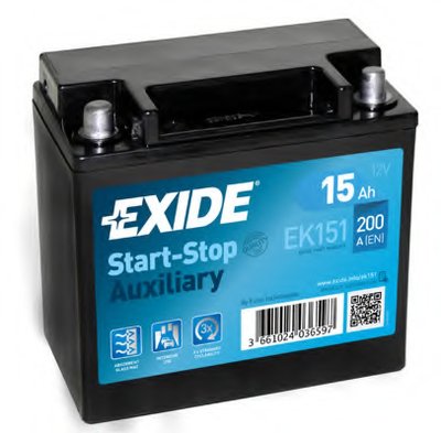 Стартерная аккумуляторная батарея; Стартерная аккумуляторная батарея Start-Stop Auxiliary EXIDE купить
