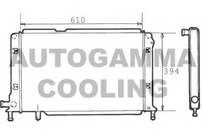 Радиатор, охлаждение двигателя AUTOGAMMA купить