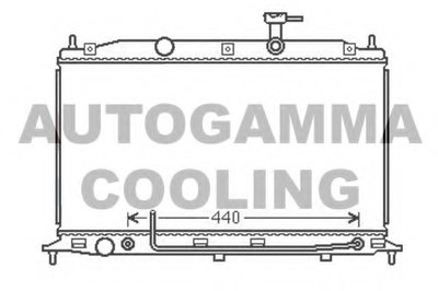 Радиатор, охлаждение двигателя AUTOGAMMA купить