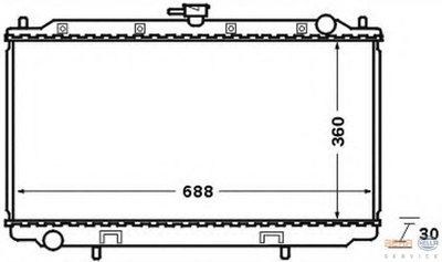 Радиатор, охлаждение двигателя BEHR HELLA SERVICE HELLA купить
