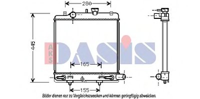 Радиатор, охлаждение двигателя AKS DASIS купить