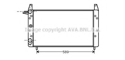 Радиатор, охлаждение двигателя AVA QUALITY COOLING купить