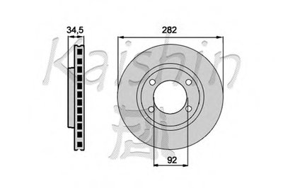 Тормозной диск KAISHIN купить