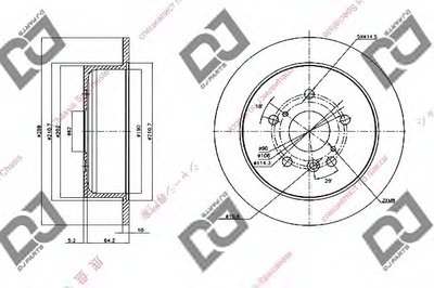 Тормозной диск DJ PARTS купить