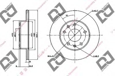 Тормозной диск DJ PARTS купить