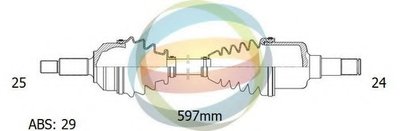 Приводной вал ODM-MULTIPARTS