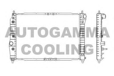 Радиатор, охлаждение двигателя AUTOGAMMA купить