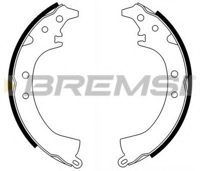 Комплект тормозных колодок BREMSI купить