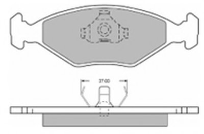 Комплект тормозных колодок, дисковый тормоз