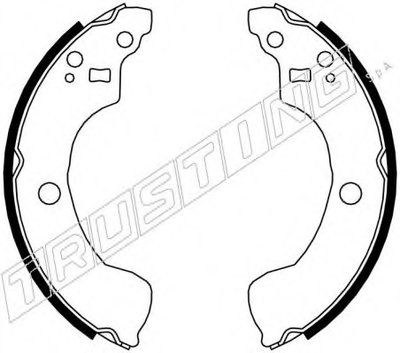 Комплект тормозных колодок TRUSTING купить