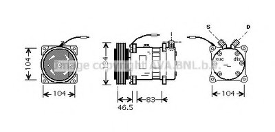 Компрессор, кондиционер AVA QUALITY COOLING купить