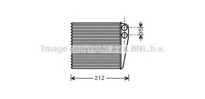 Теплообменник, отопление салона AVA QUALITY COOLING
