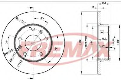 Тормозной диск Premium Carbon + FREMAX купить