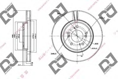 Тормозной диск DJ PARTS купить