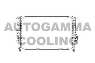 Радиатор, охлаждение двигателя AUTOGAMMA купить