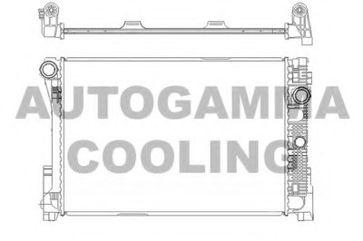 Радиатор, охлаждение двигателя AUTOGAMMA купить