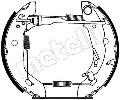 Комплект тормозных колодок Kit premounted METELLI купить