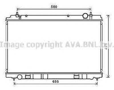 Радиатор, охлаждение двигателя AVA QUALITY COOLING купить